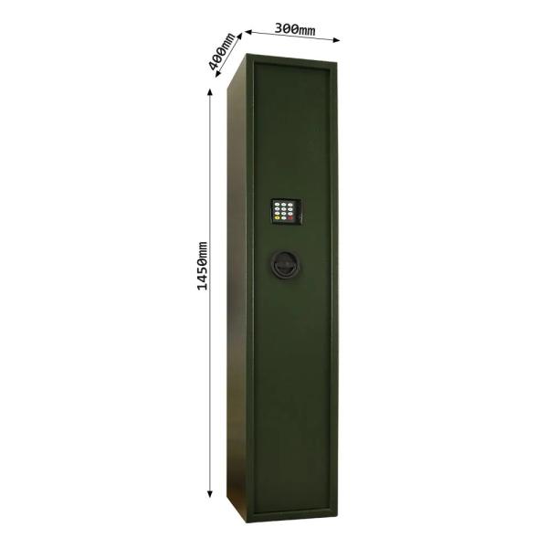 Rottner Munitionsschrank Waffenschrank Guntronic 5 Elektronikschloss grün  T04647